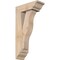 Ekena Millwork Funston Traditional Smooth Bracket w/ Offset Brace, Douglas Fir, 5 1/2"W x 14"D x 26"H BKT0604X14X26FST01SDF - alternate 1